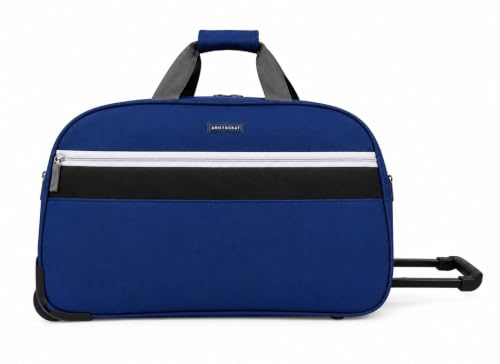 Image of Aristocrat Polyester Lightweight Travel Wheel Duffle Trolley with 3 Years International Warranty-52 Cm
