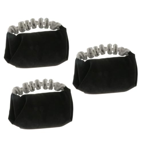 Pochette noire femme avec rhinestones SOIMISS pour soirée chic