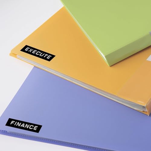 Prägegerät Etiketten Kompatibel mit Dymo Omega Prägeband 9mm Schwarz als Ersatz für 3D Prägeetiketten Junior S0717930 Kunststoff-Prägeetiketten für Dymo Omega Junior Prägegerät, 5 Rollen