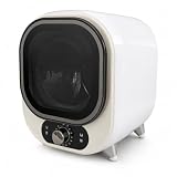 Asciugatrice portatile compatta da 5 kg, con funzione centrifuga, design ventilato a risparmio energetico, per piccoli spazi, colore: bianco