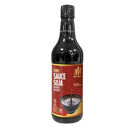 MEI ASIA - Sauce Soja Liquide Authentique et Savoureuse, Parfaite pour Rehausser Vos Plats, 500mL - Lot de 4