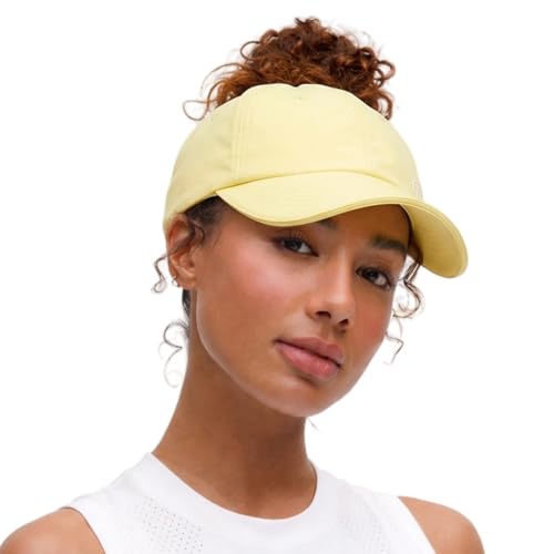 TOP-EX ChicPony Womens High Ponytail Baseball Cap UVCoolix Instant Cooling UPF 50+ Sun Hat Lightweight Sports Cap - Sun Faded Yellow One Size
