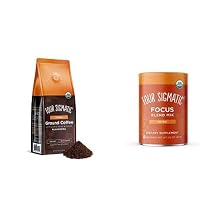 Four Sigmatic Think Ground Coffee with Lions Mane + Think Focus Blend with 8 Superfoods and Adaptogens Bundle