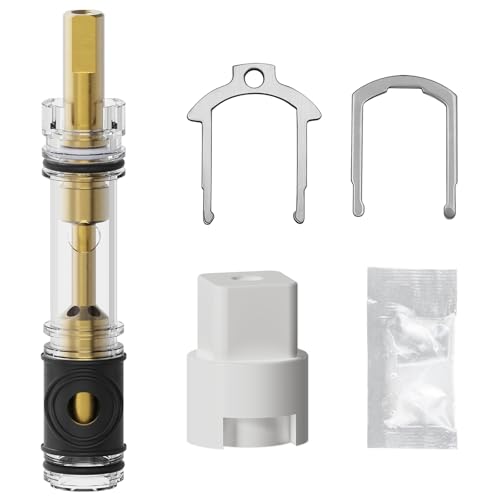 Upgraded 1225 Replacement Cartridge for Moen 1225 & 1225B Dual-Seal Design Compatible with One-Handle Kitchen & Bathroom Faucets and Push Shower Faucets