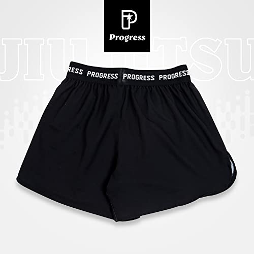 Progress Jiu Jitsu Academy BJJ Board Shorts | Comfortable & Durable Mens Brazilian Jiu Jitsu Gym Shorts3