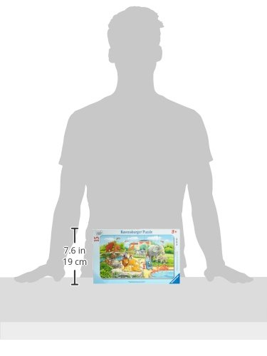 Ravensburger Kinderpuzzle - 06116 Ausflug in den Zoo - Rahmenpuzzle für Kinder ab 3 Jahren, mit 15 Teilen, Teal/Turquoise Green – Bild 2