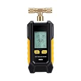 Jelquix Vacuometro Digitale, Evacuazione Intelligente e Calibrazione Automatica e 6 unità Commutabili Vacuometro HVAC per Test di Manutenzione di Laboratorio Industriale HVAC