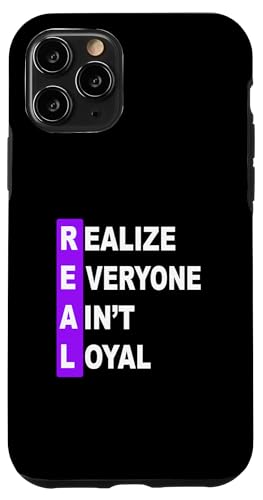 �p�[�v���J���[ Everyone Ain't REAL �p�[�v���O���t�B�b�N �X�}�z�P�[�X iPhone 11 Pro �p