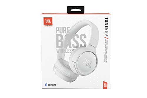 JBL Tune 510BT - Bluetooth headphones with up to 40 hours battery, microphone for call, foldable and comfortable, Android and iOs compatible (White) by JBL - Image 7