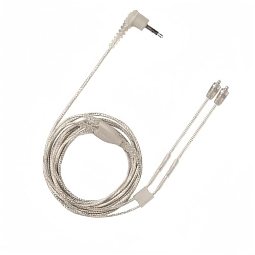 Replacement EAC64CL 64 -Inch Detachable Earphone Cable for Shure SE215, SE315, SE425 SE535 and SE846 Earphones (Clear)