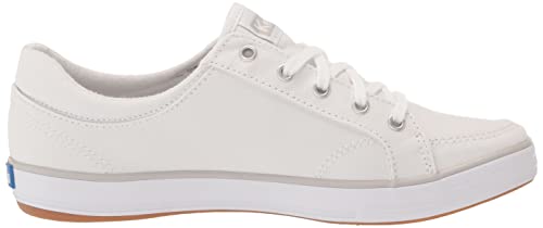 Keds Women's Center 2 Suede Sneaker, White Canvas, 8 #TOP5