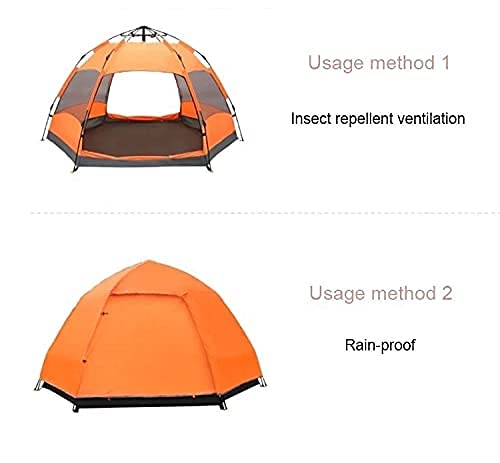 Tente dôme 3-5 personnes double couche imperméable pour camping