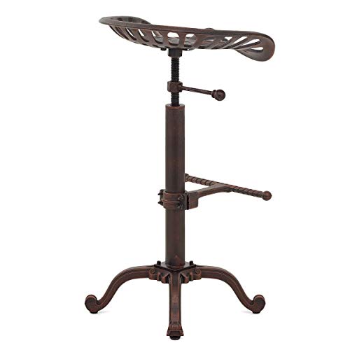 Bokkolik ST7M Industrial Bar Stools-Swivel Tractor Seat-Bar Height Adjustable 23-31Inch-Kitchen Island Dining Chair thumb #6