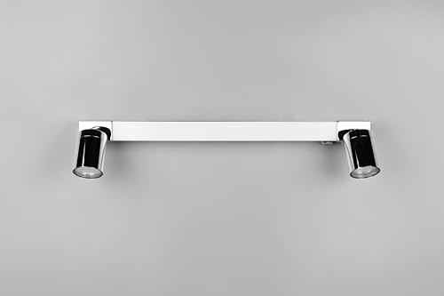 Trio Leuchten LED Badezimmer Wandleuchte Enrico 281470306, Metall Chrom, 6.5 Watt LED, exkl. 2x GU10, Lichtfarbe einstellbar