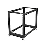 Acero Laminado En Frío: Marco Abierto (19 Pulgadas ) Y 4 Mástiles, Eia,Eca-310-E, Que Permite La Ventilación Y Altura De Montaje De 15U, Capacidad Para 544Kg, 3 Opciones De Instalación Incluidas: Ruedas, Patas Niveladoras O Placa Para Fijar El Rack Al Suelo