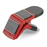 Pince porte brosse pour peintre charpentier – Outil de serrage en plastique robuste de 3,2 cm de large réutilisable – Accessoire d'atelier pour fixation de bâche (rouge)