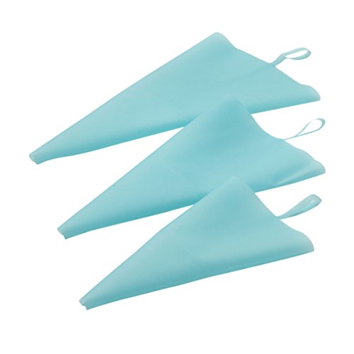 Cake Boss Decorating Tools 3-Piece Plastic Icing Bag Set, Blue
