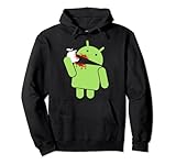 Android eats apple Pullover Hoodie
