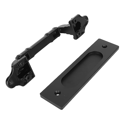 Generic Sliding Barn Door Handle, Easy to Install, Innovative Design, Stylish, Widely Applied, Double Sided Black Handle for Gates, Garages, Generic74uqs2echg