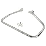 UIQOVRAMS Motorcycle Engine Guard Highway Freeway Crash Bar Compatible with Harle Dyna FXD 2006-Up #49010-06 Low Rider FXDL Wide Glide FXDWG(Chrome)