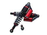 ZT-Tuning Set: Performance-Federbeine Schwarz/Rot mit ABE, mit externen Ausgleichsbehälter, 360mm - für Simson S50, S51, S74