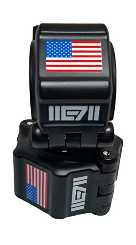 Echo7Fitness 2  Quick Release Olympic Barbell Collar Pair of Clamps US Flag