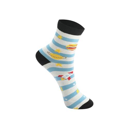 Image of Kids Boys Socks - Printed Cotton Kids Socks | Soft and Comfortable, Sock for Boys | Stylish & Durable Boy Sock for Everyday - Pack of 5 Pairs