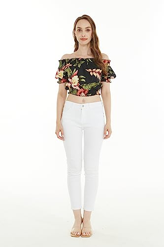Image of Family Matching Hawaiian Clothes, Black Rafelsia | Lightweight 100% rayon • Family matching outfits • Beach vacations • Luaus • Cruises • Family photos