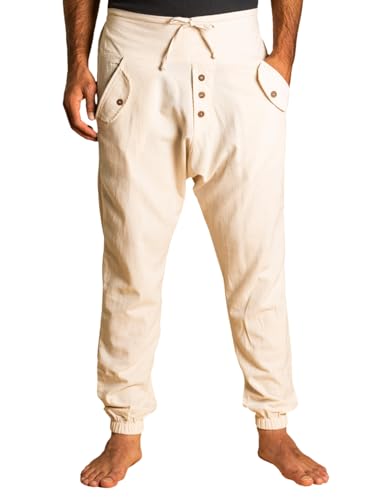Pantalon Yogi PANASIAM en coton de qualité supérieure coupe ample unisexe