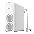 HBN Reverse Osmosis System, 600 GPD RO Water Filter System, 8 Stage Under Sink RO Water Filtration System with Faucet, 2:1 Pure to Drain, Reduces TDS, FCC Listed, White