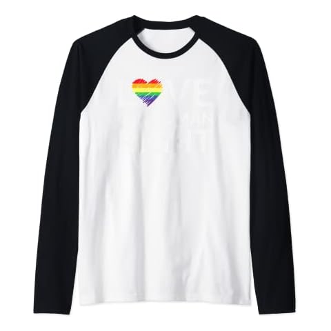 Love Is A Human Right LGBTQ Equality Gay Rights Raglan Baseball Tee Cover