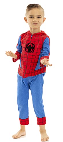Marvel Avengers Spider-Man Infant Baby Boys Zip Up Cosplay Coverall 18 Months - image 2