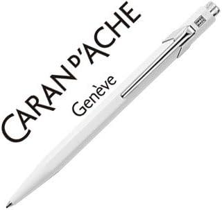 Caran d'Ache 849 White Ballpoint Pen - Box of 10
