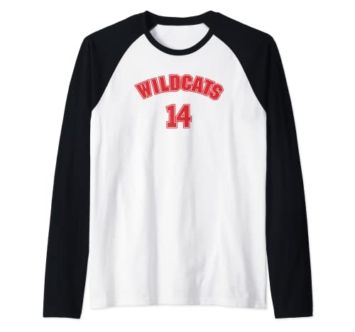 High School Musical Wildcats 14 Manche Raglan