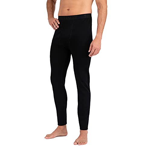 Terramar Men's Standard Ultra Merino Pants, Black, Medium