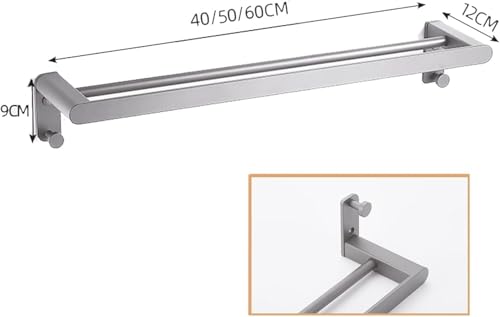 Barre porte-serviettes unique avec étagère murale pour optimiser les petits coins