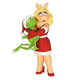 Hallmark Keepsake Christmas Ornament 2021, The Muppets Kermit and Miss Piggy Kermit's Holiday Hug