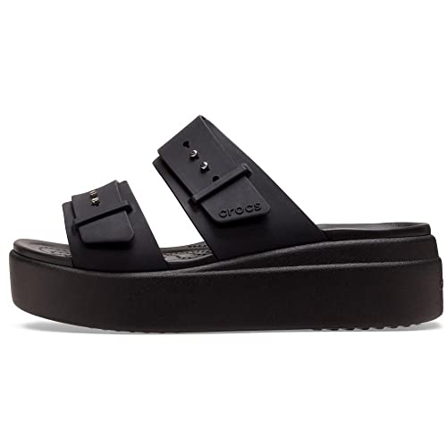 Image of Crocs Women's Brooklyn Buckle Low Wedges