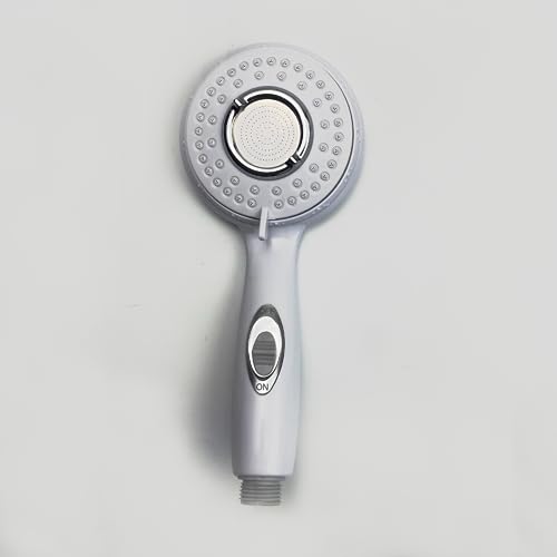 Cabezal de ducha portátil con manguera de 60 in y soporte blanco miniatura 5