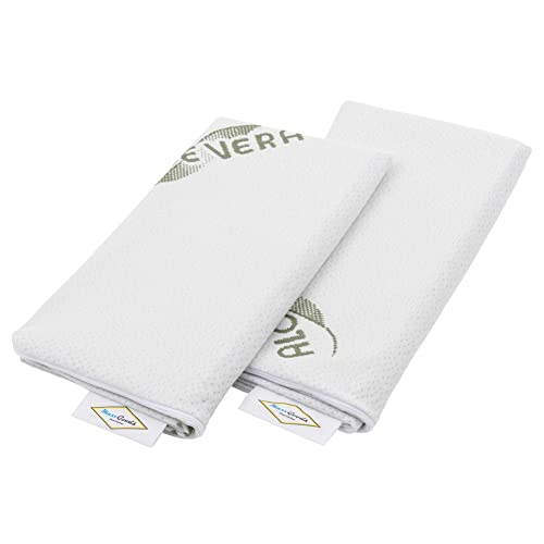 MaxxGoods Doppelpack Aloe-Vera-Kissenbezug - antiallergisch, je 42 x70 cm Cover