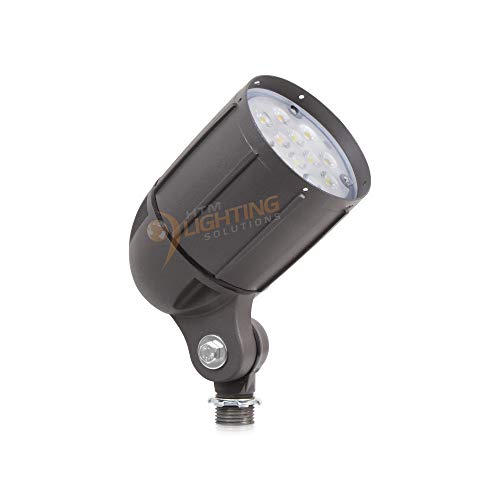 12-Watt LED Bullet Flood Light for 120 Volt Outdoor Landscape Lighting, 1480 lm