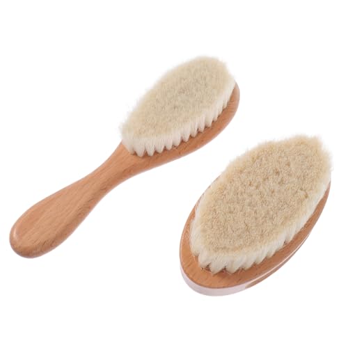 Didiseaon 2 piezas Cepillo para Cabello Multiusos Cepillo Ergonómico para Cabello y Barba Limpieza Eficaz y Polvo para Baño y Ducha Color Amarillo Portátil