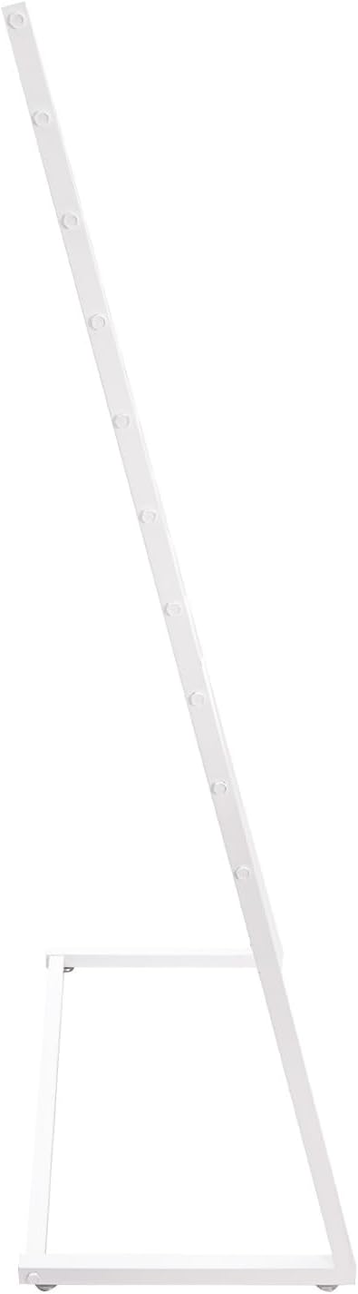 Scarf Display Stand, 10 Tier Freestanding Scarf Rack 80cm Metal Scarf Holder Organizer Floor Standing Scarf Display Stand for Home, Commercial, Clothing Store (White)