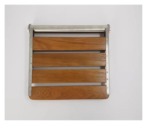 Chaise de douche pliante portable et fixe en bois massif de luxe - 6