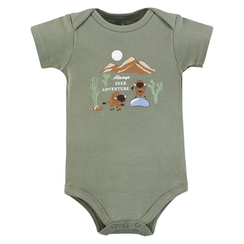 Image of Hudson Baby Unisex Baby Cotton Bodysuits 5-pack