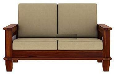 Image of Solid Sheesham Wood 2 Seater Sofa for Living Room | Couch Sofa for Living Room | Sofa Set Furniture for Home| Settee 2 Seater