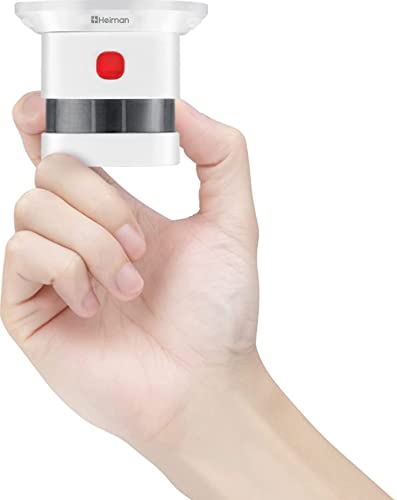 HEIMAN Nano Brandmelder Rauchmelder | TÜV und DIN EN 14604 geprüfter Rauchwarnmelder mit 10 Jahren Batterielaufzeit, Feuermelder mit fotoelektrischem Sensor