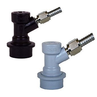 Ball Lock MFL Disconnect Set by CM Becker with 2-Swivel Nuts 1-5/16" Gas Barb,1-1/4" Liquid Bard sold by Kegconnection1