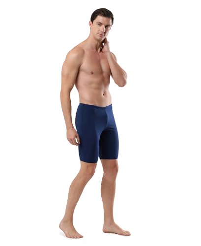 Image of Speedo Men's Endurance+ Essential Jammer - Cerulean Blue & White