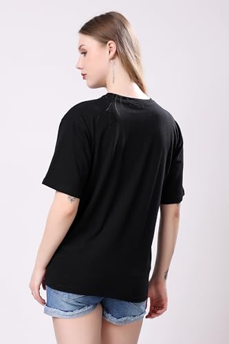 Image of London Hills Women's Cotton Blend Oversized Fit Oversized Tshirt || Oversized Tshirt- Pack of 2